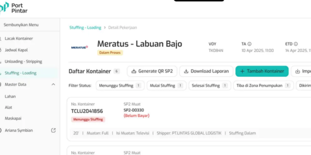 Port Pintar screenshot