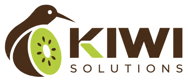 Kiwi Solutions: Logo, for light backgrounds